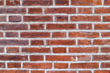 Parlak kahverengi tuğla duvar