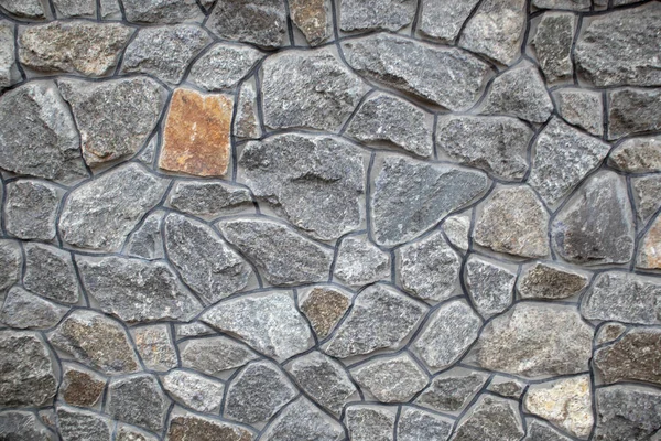 Temiz yığma gri granit duvar