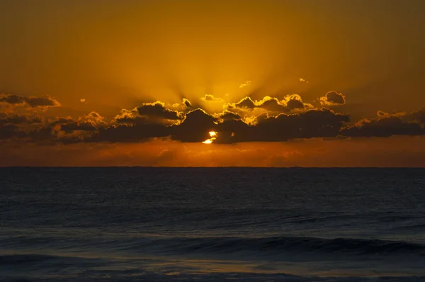 Sunrise Ocean Taken Campeche Beach Florianpolis Brazil — Stock Photo, Image