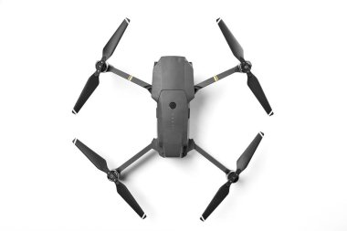 İle DJI indeks işlem Mavic Pro beyaz arka plan üzerinde. 02.12.2018 Rostov-on-Don, Rusya Federasyonu