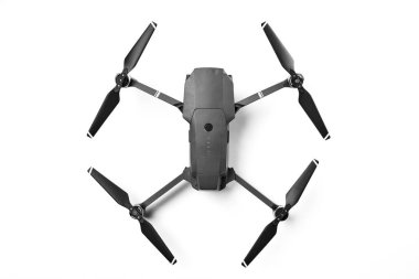 İle DJI indeks işlem Mavic Pro beyaz arka plan üzerinde. 02.12.2018 Rostov-on-Don, Rus