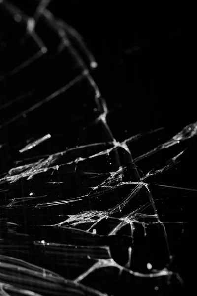 Broken glass - white lines on black background, design element. touch screen  smartphone with broken screen - Stock Image - Everypixel