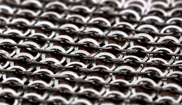 close up of chain mail, Stock image