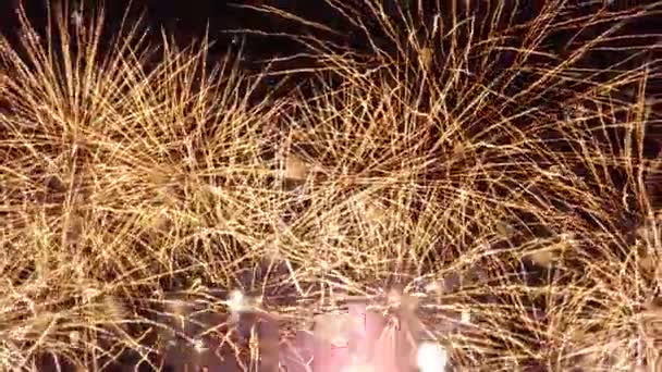 Gyönyörű Tűzijáték Függetlenség Napja Csíptet Ból Csodálatos Ból Tűzijátékok Részére — Stock videók