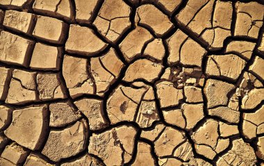 Desert Aerial view. beautiful cracks in the ground. clipart