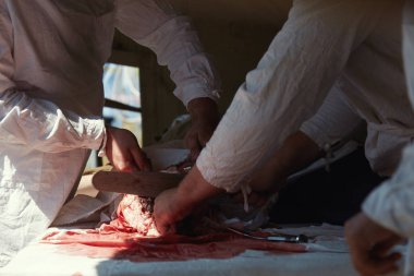 İkinci Dünya Savaşı 'nın yeniden inşası, sahra hastanesi.