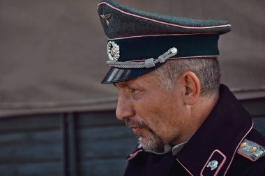 German officer. Historical reconstruction