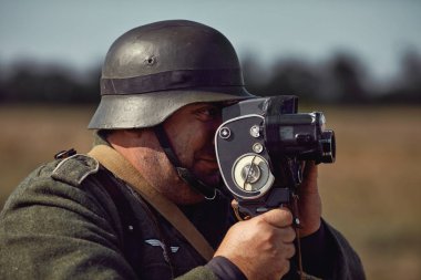 German soldiers. Historical reconstruction