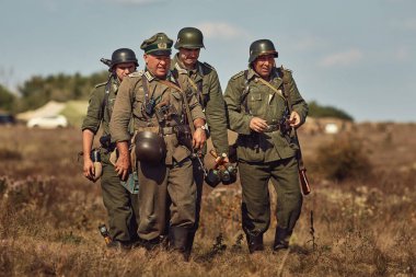 German soldiers. Historical reconstruction