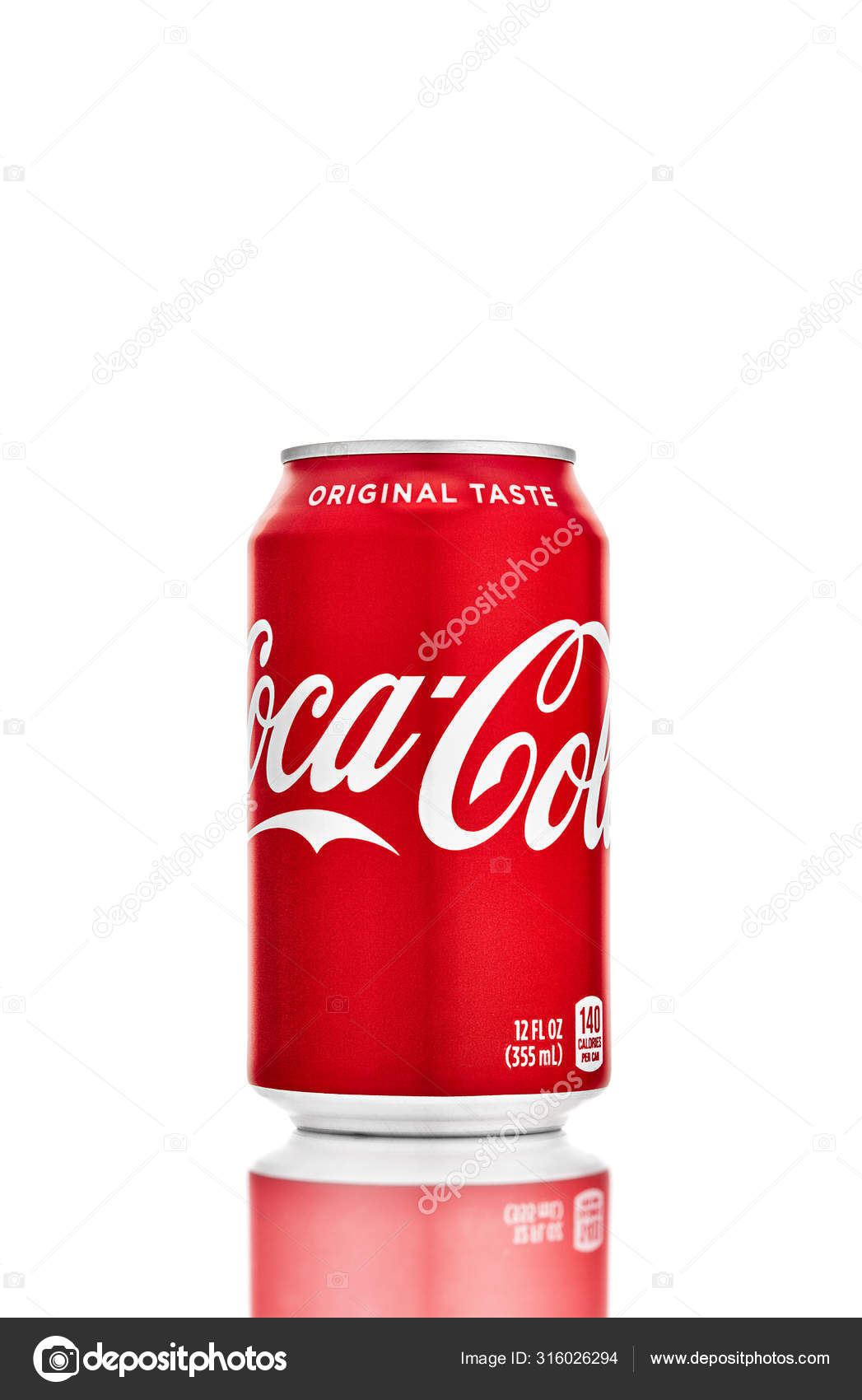 Can of Coca-Cola on a white background Classic – Stock Editorial Photo ©  EvgeniyQ #316026294