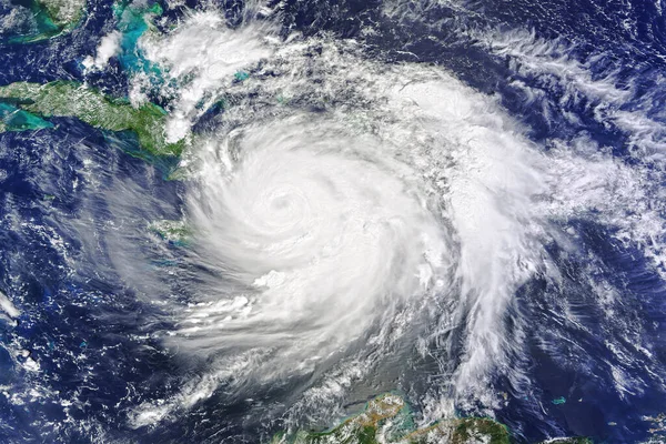 Μάτι Του Τυφώνα Τυφώνας Στη Τυφώνας Πάνω Από Τον Πλανήτη — Φωτογραφία Αρχείου