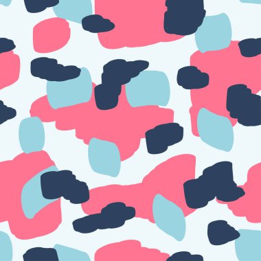 Güzel soyut seamless modeli. El işi tarzı. Tekstil, web ve dekoratif projeler her türlü paketleme için mükemmel. Vektör çizim.