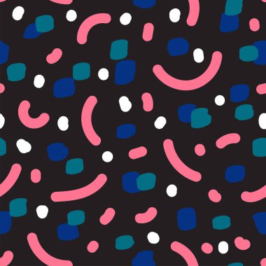 Güzel soyut seamless modeli. El işi sanatsal biçemi.