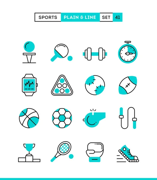 Sports, recreation, work out, equipment and more. — Stock Vector