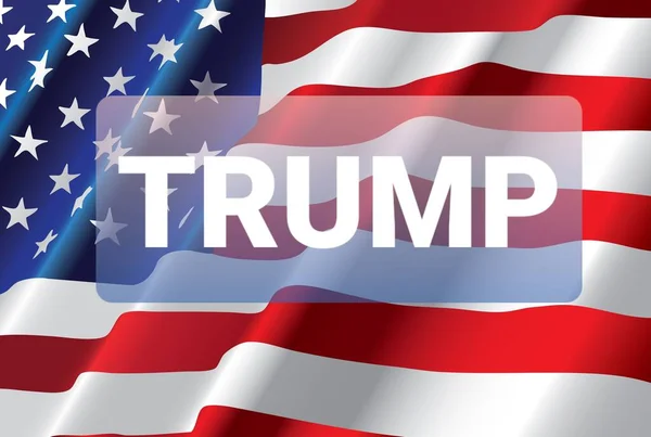Bandeira Dos Eua Vote Trump 2020 — Fotografia de Stock