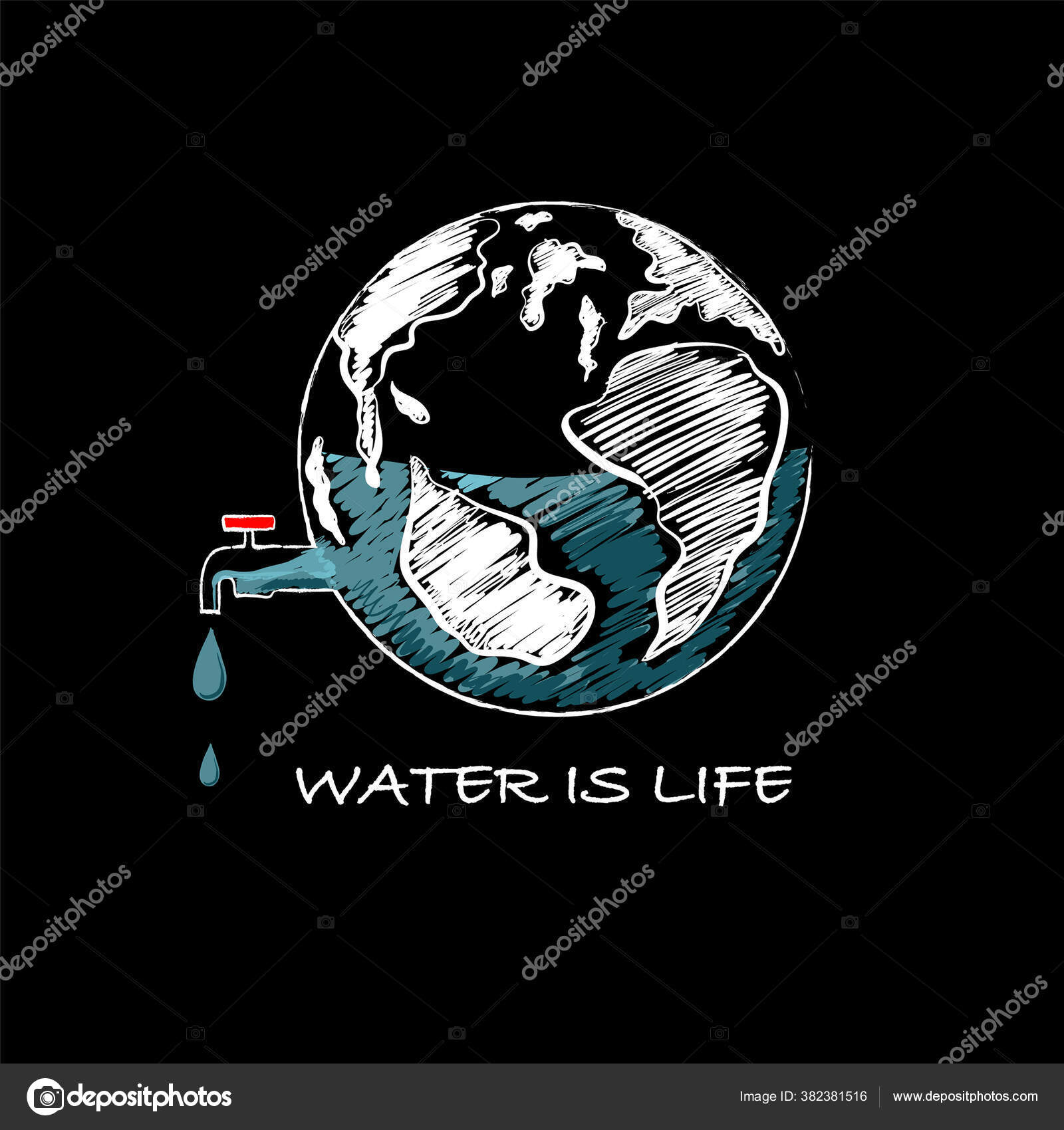 Hand Drawn Earth Water Tank Wording Water Life Design World Stock Vector Image by ©MSNTY_STUDIOX #382381516 Hand Drawn Earth Water Tank Wording Water Life Design World Stock Vector Image by ©MSNTY_STUDIOX #382381516