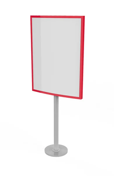 Blanco Display Advertising Stand Ilustración — Foto de Stock
