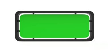 Beyaz arka plandaki boş ışık kutusu. Tasarım için boş alana sahip ışıklı ışık kutusu ekranı. Boş reklam panosu veya ekran. 3d illüstrasyon