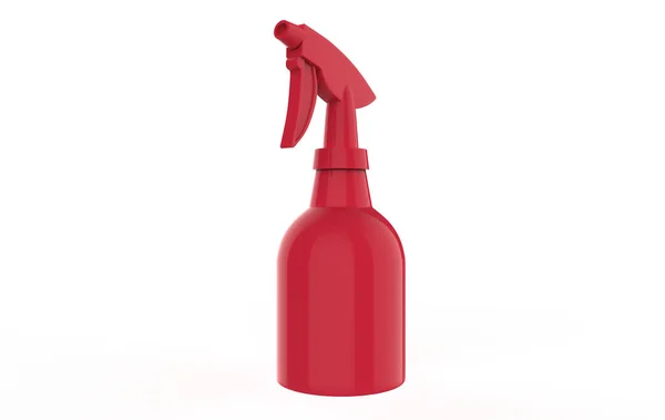 Sprayflaska Med Pistolsprayhuvud För Kosmetiska Produkter Eller Hemvårdsprodukter Plast Kosmetika — Stockfoto