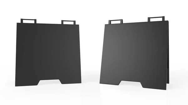 Crezon Pvc Frame Sandwich Boards Design Mock Presentation White Blank — Stock Photo, Image