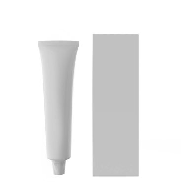 Cosmetic Tube Set.Cosmetic, Cream, Tooth Paste, Glue White Plastic Tubes for Packaging Realistic. 3d Illustration