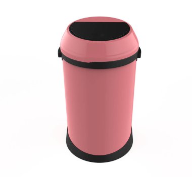 Touch Bin isolated on white background. 3d illustration 