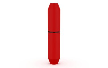 Perfume atomizers template realistic spray case for fragrance.open packaging on isolated background. 3d illustartion