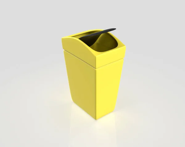 Touch Bin Isolated White Background Illustration — Stock Photo, Image