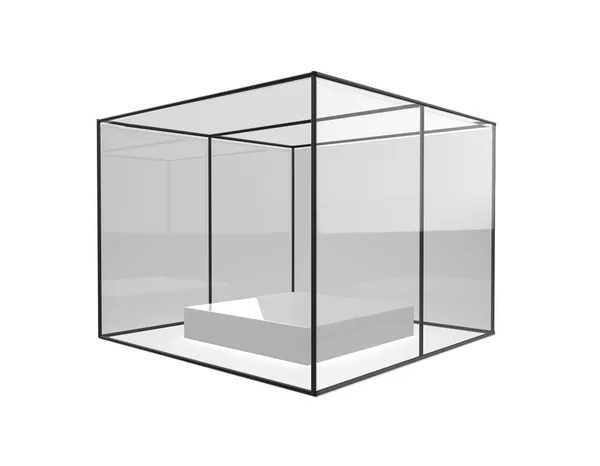 Clean Gallery Empty Modern Showcase Illustration — Stock Photo, Image