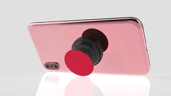 Soket standı ve tutucu beyaz bir arka planda izole edilmiş. 3d illüstrasyon