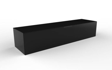 Çay poşeti boş kağıt kutu, dikdörtgen çay poşetleriyle dolu karton kutu. Gıda ürünleri reklamları şablon oluşturur. 3d illüstrasyon