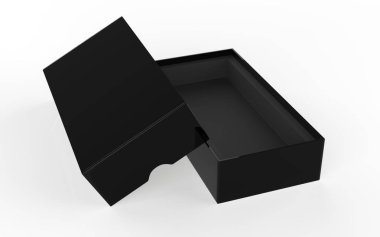 Mock Up Orijinal Kutusu, Şeker İçin Paketleme Tasarımı, Çalışma yolları olan beyaz bir arka planda izole edilmiş atıştırmalık. 3d illüstrasyon
