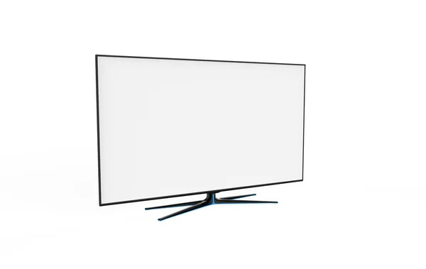 Tela Realista Painel Lcd Elegante Moderno Tipo Conduzido Grande Monitor — Fotografia de Stock