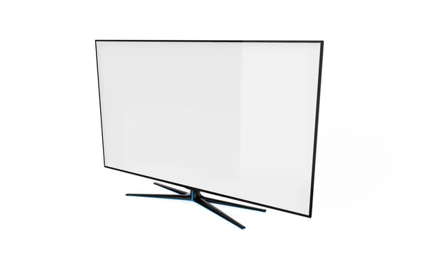 Tela Realista Painel Lcd Elegante Moderno Tipo Conduzido Grande Monitor — Fotografia de Stock