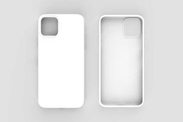 Iphone Vagy Iphone Max Pro Phone Tok Elszigetelt Fehér Háttérrel — Stock Fotó
