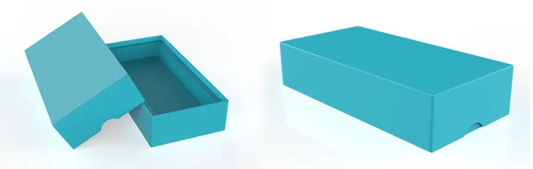 Mock Original Box Design Embalagem Para Doces Snack Isolado Fundo — Fotografia de Stock