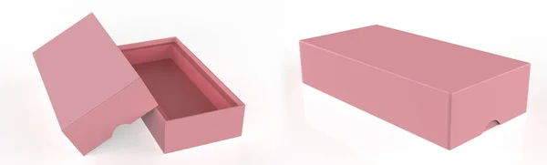 Mock Original Box Συσκευασία Σχεδιασμός Για Candy Snack Isolated White — Φωτογραφία Αρχείου