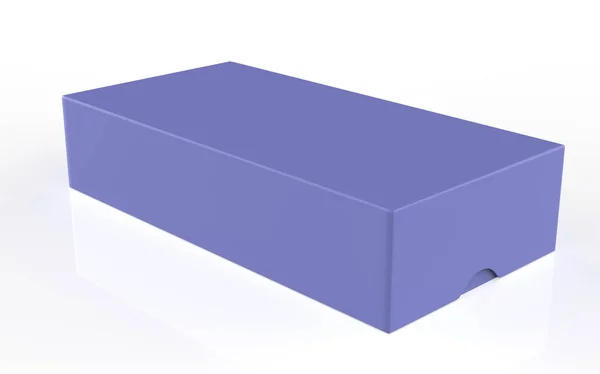 オリジナルボックスをモックアップ キャンディのためのパッケージデザイン 作業パスと白の背景に隔離されたスナック 3Dイラスト — ストック写真