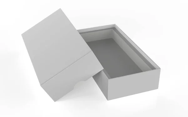 Mock Original Box Συσκευασία Σχεδιασμός Για Candy Snack Isolated White — Φωτογραφία Αρχείου