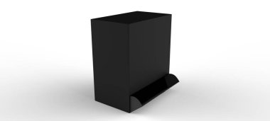 Atıştırmalık çikolatalarının vitrin modeli. 3d illüstrasyon 