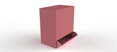 Atıştırmalık çikolatalarının vitrin modeli. 3d illüstrasyon 