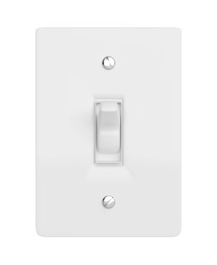 Açma kapama düğmesi. 3d illüstrasyon