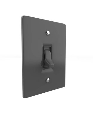 Açma kapama düğmesi. 3d illüstrasyon