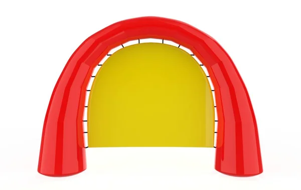 Inflatable finish or end line arch 3d illustration