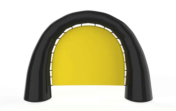 Inflatable finish or end line arch 3d illustration