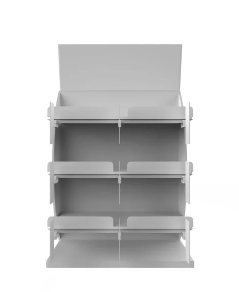 Display Stand Retail Display Stand Product Display Stands Isolated White — Stock Photo, Image