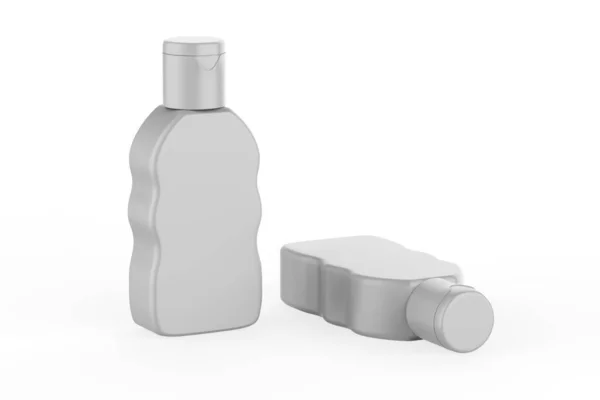 Bottiglia Igienizzante Mano Isolato Uno Sfondo Bianco Disinfettante Mani Usato — Foto Stock