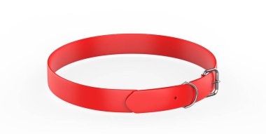 Beyaz arka planda izole edilmiş kemerler. Kıyafet tasarımı elementi. 3d illüstrasyon 