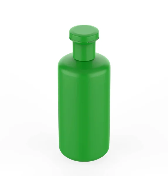 Kosmetische Plastikflasche Isoliert Auf Weißem Hintergrund Flüssigkeitsbehälter Für Gel Lotion — Stockfoto