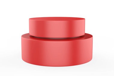 Kozmetik kavanozu beyaz arkaplanda izole edilmiş - 3d illüstrasyon